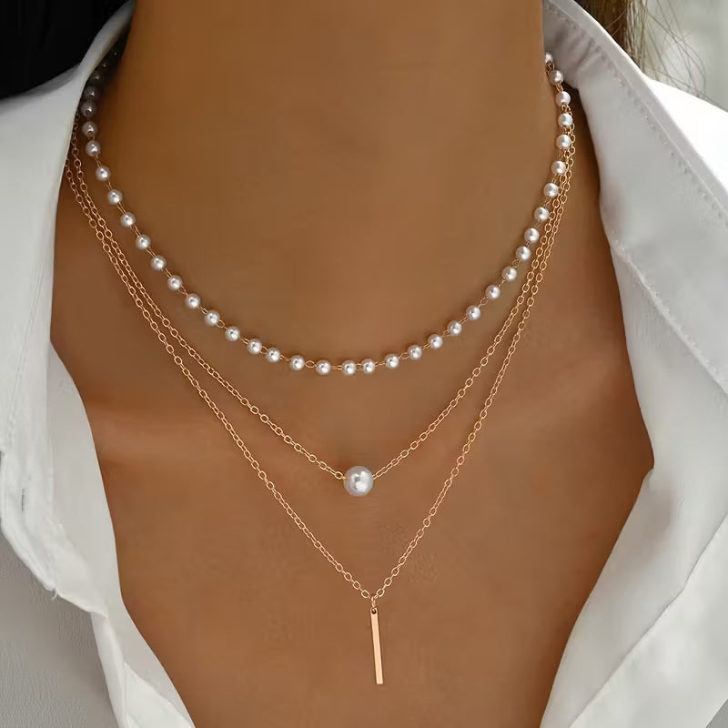 Bow-knot Clavicle-length Tassel Pendant Necklace