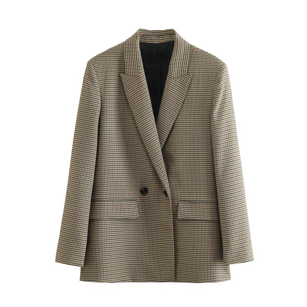 Womens Tailored Double Breasted Blazer