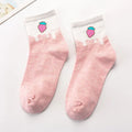 Japanese Cartoon Colorful Fruit Cotton Socks for Women