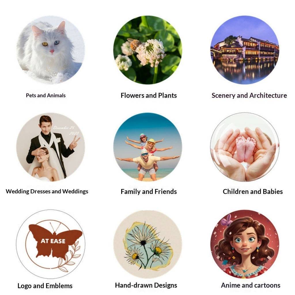 Custom Glass Ball Keychain 20mm