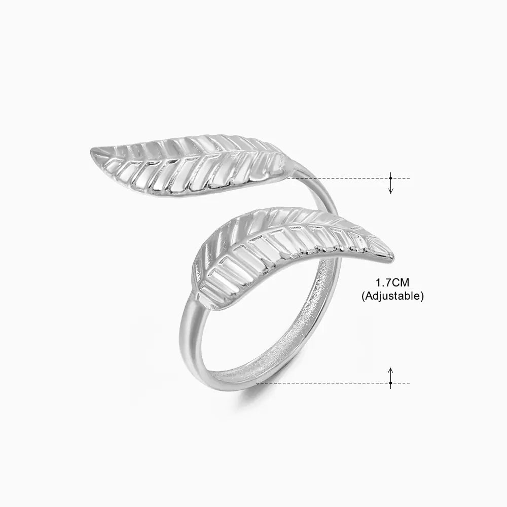 Fashionable 18K Gold-Plated Adjustable Steel Ring