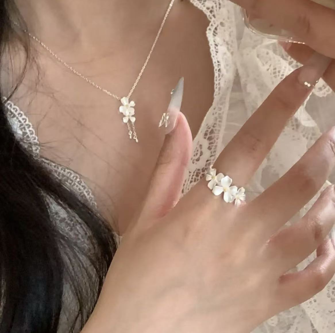 Colorfast Charm Ring Set For Women