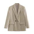 Womens Tailored Double Breasted Blazer