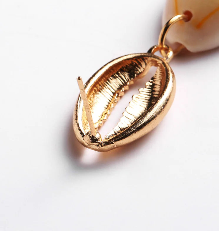 Alloy Shell Earrings for Women - European Style