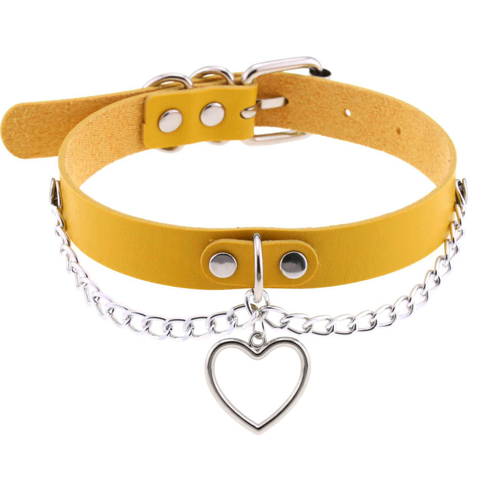 Classic Chain Heart-shaped Collarbone Necklace