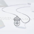 S925 Sterling Silver Crown Delicate Necklace For Women
