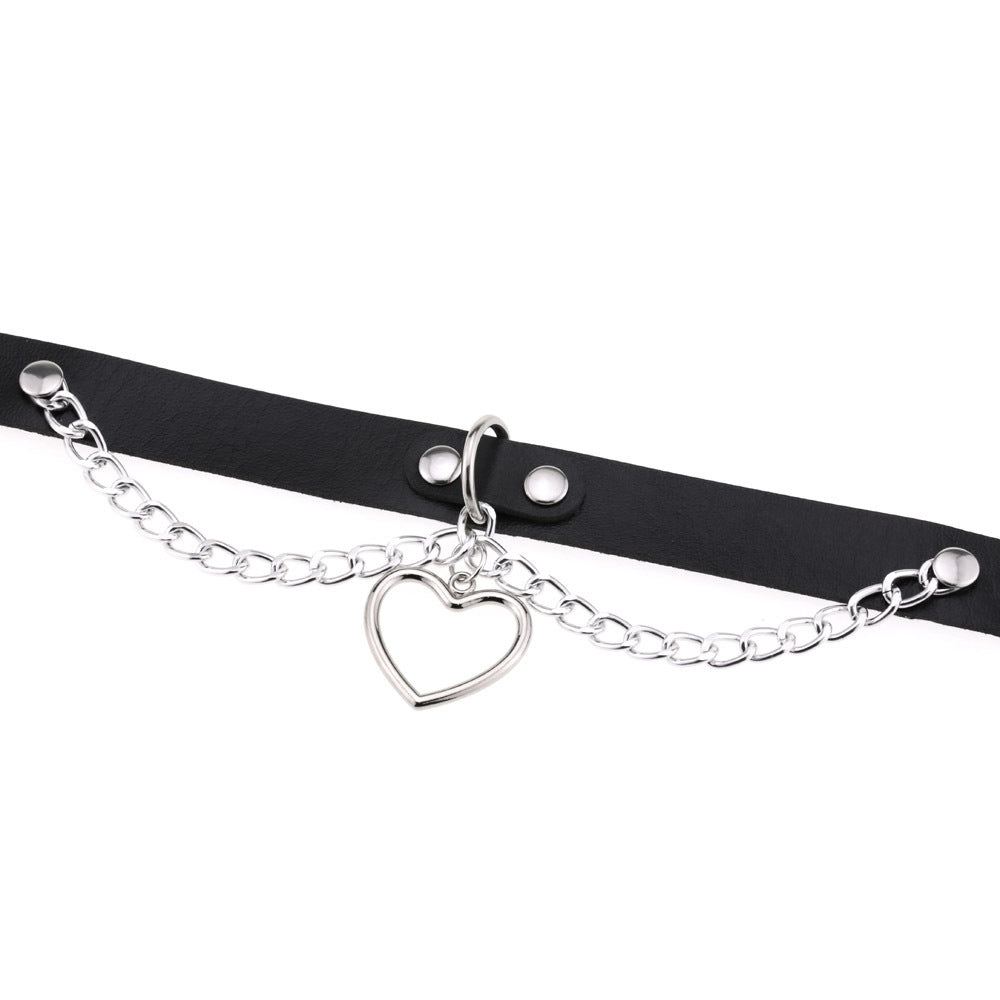 Classic Chain Heart-shaped Collarbone Necklace