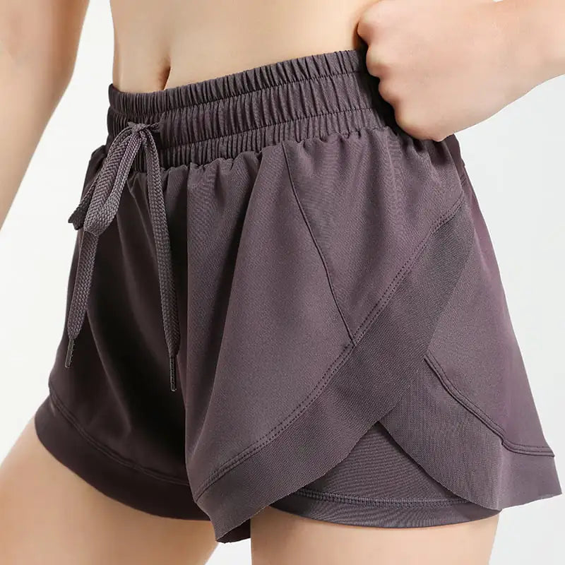 Slim Fit Stretch Yoga Shorts for Women