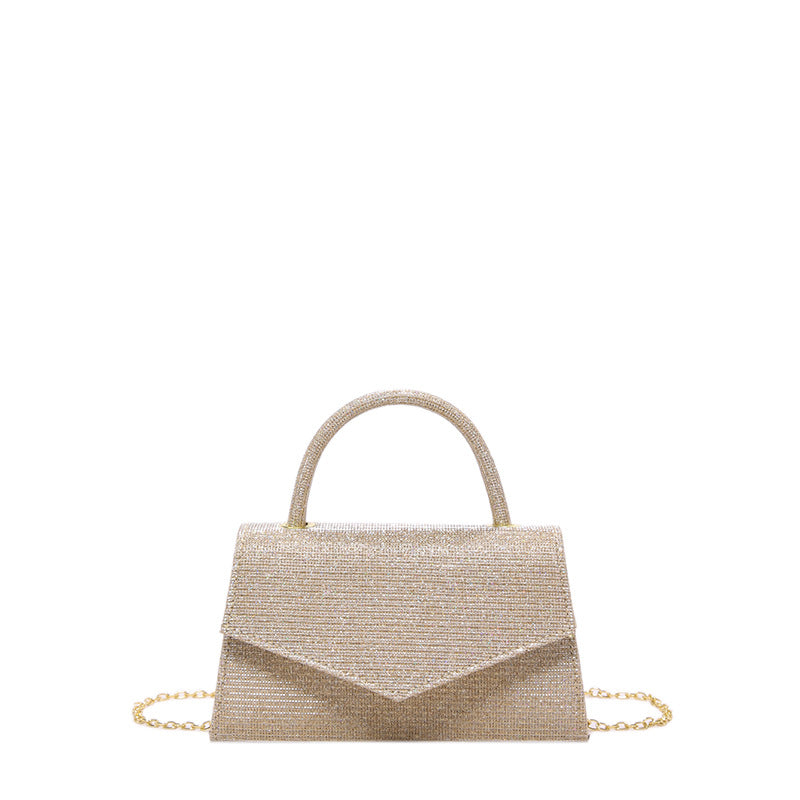 Gold  Color Diamond  Bag For Women 