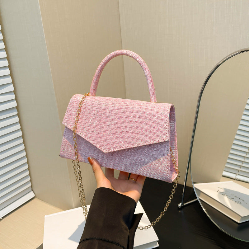 Pink Color Diamond  Bag For Women