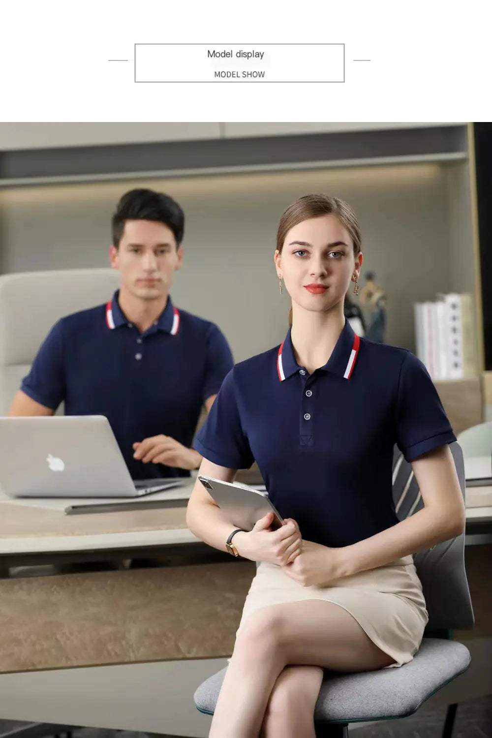 Custom Tencel Cotton Work T-Shirt with Logo Print