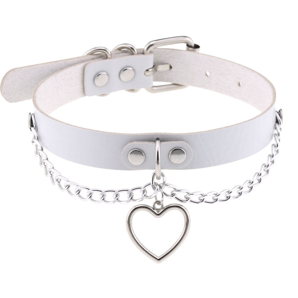 Classic Chain Heart-shaped Collarbone Necklace