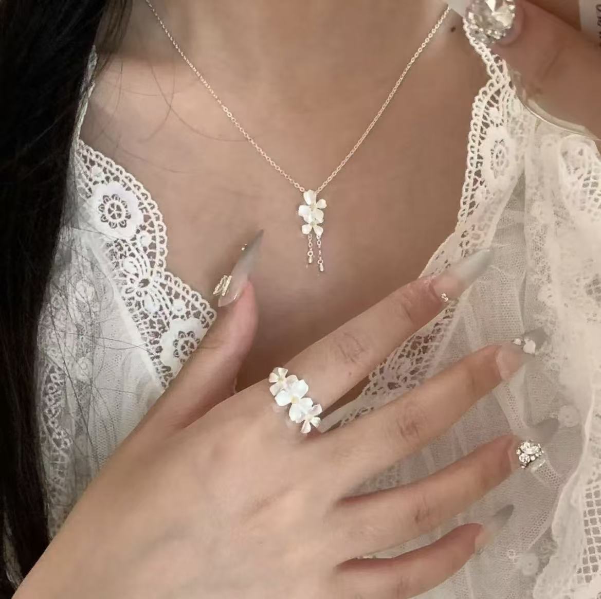 Colorfast Charm Ring Set For Women