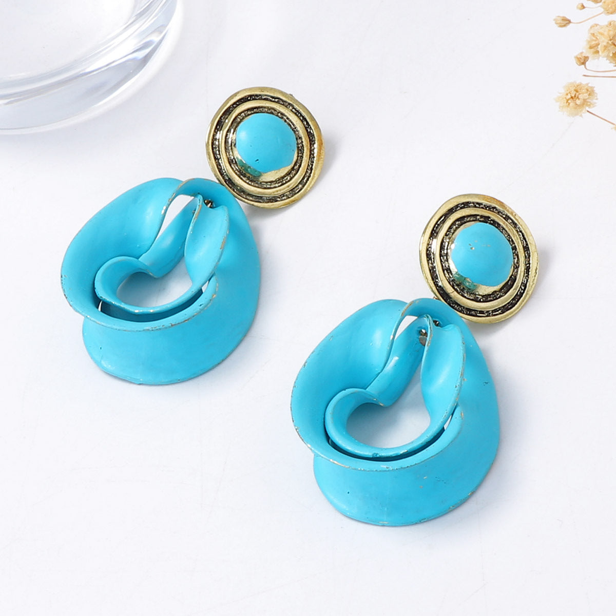 Retro Street-style Alloy Geometric Statement Earrings