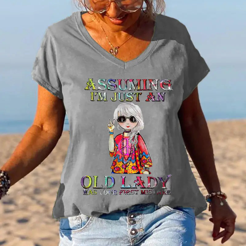 3D Printed Summer V-Neck T-Shirt for Men