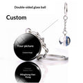 Custom Glass Ball Keychain 20mm