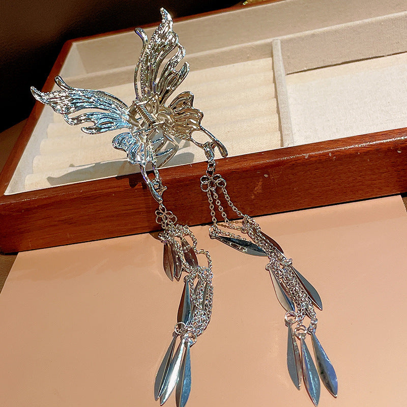 Diamond-encrusted Pearl Wheat-spike Lily-of-the-valley Tassel Hair Clip