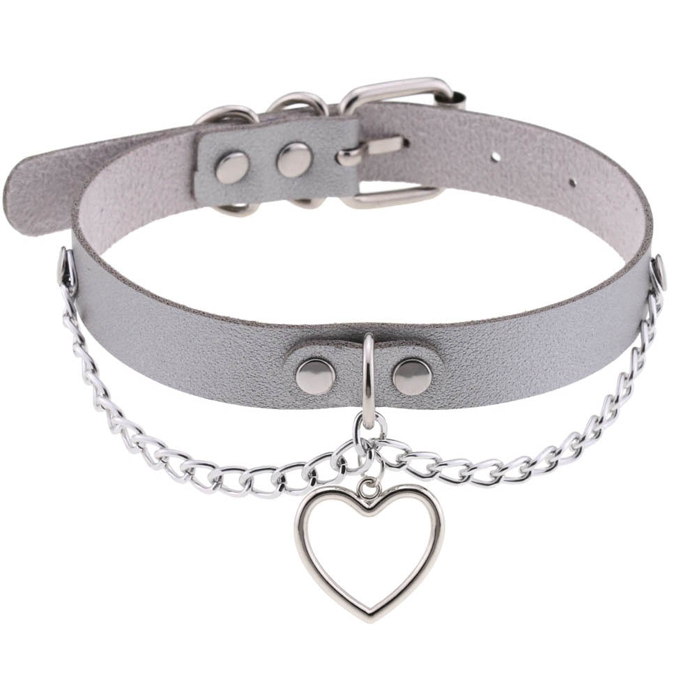 Classic Chain Heart-shaped Collarbone Necklace