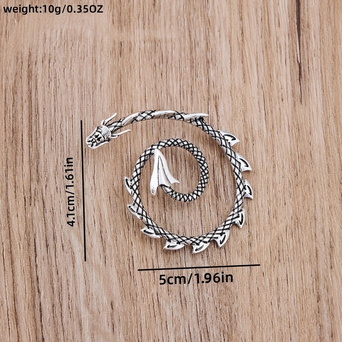 Womens Retro Woven Dragon Earrings