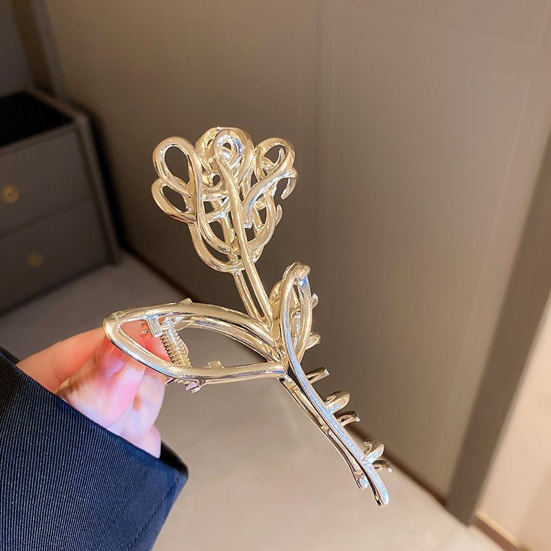 Diamond-encrusted Pearl Wheat-spike Lily-of-the-valley Tassel Hair Clip