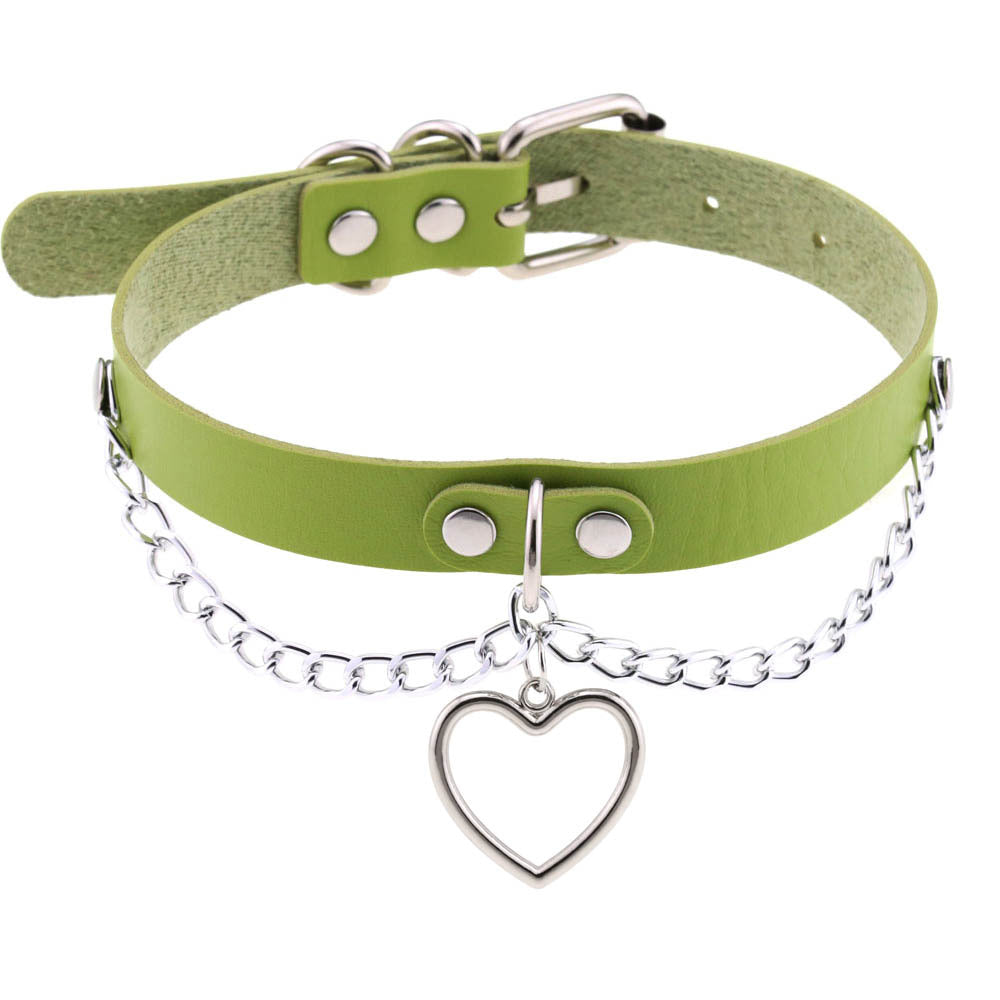 Classic Chain Heart-shaped Collarbone Necklace