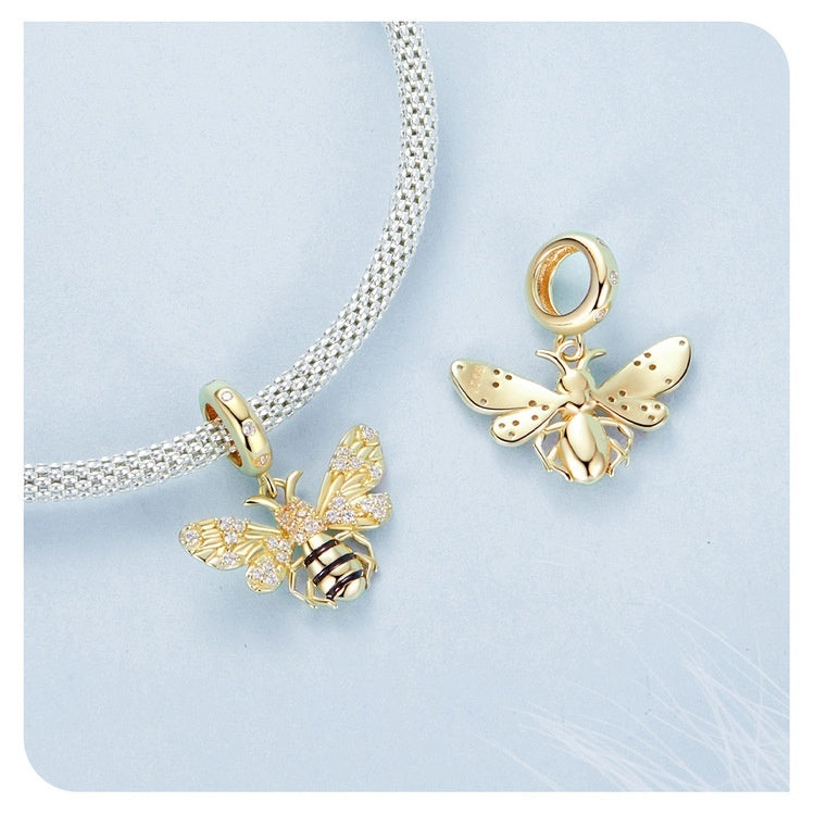 Original Gold-plated Delicate Bee Pendant Jewelry