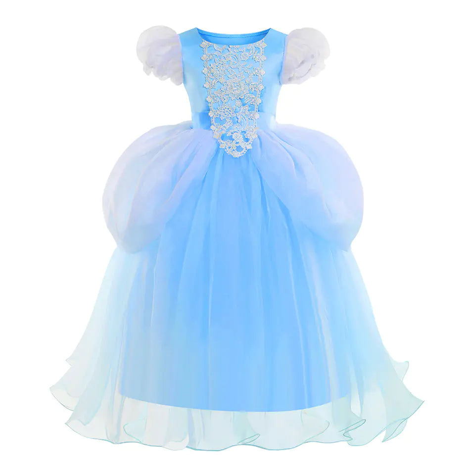 Cinderella Halloween Dress for Kids - Cotton Tulle Skirt