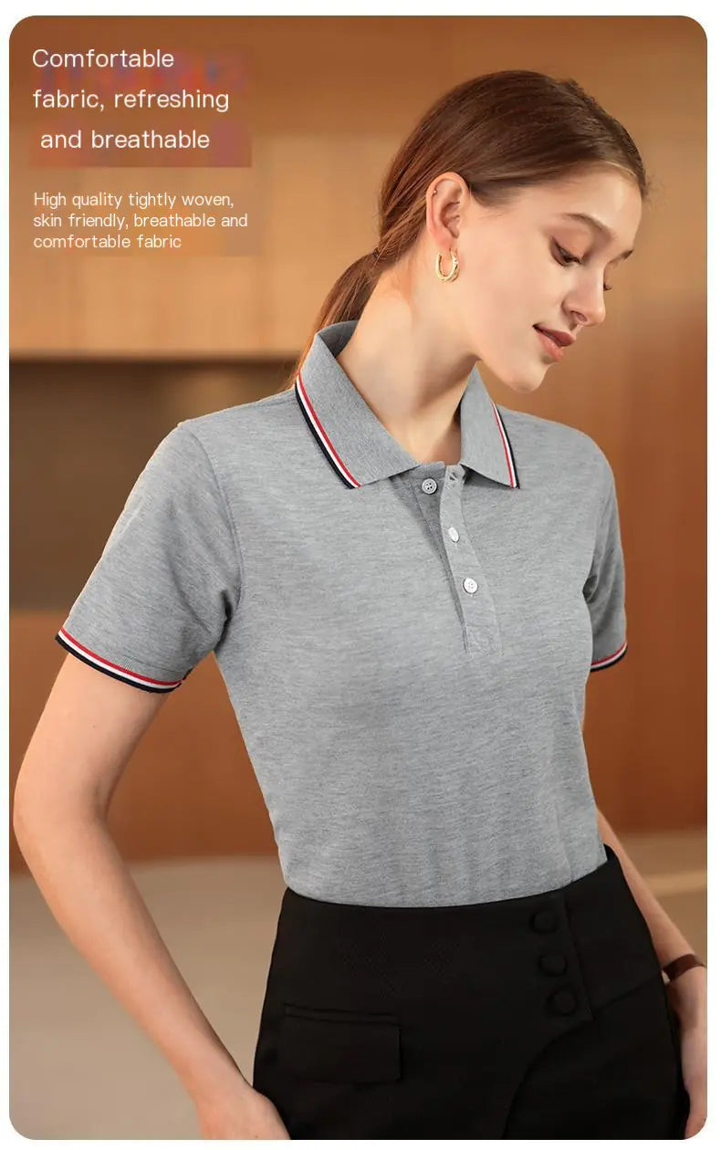 Custom Tencel Cotton Work T-Shirt with Logo Print