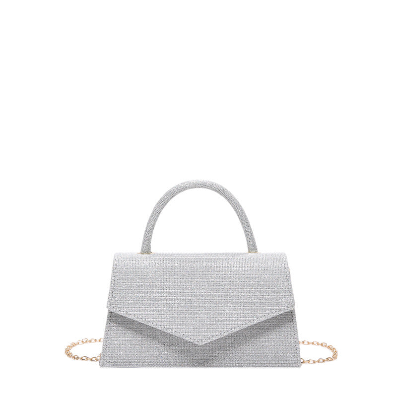 White Color Diamond  Bag