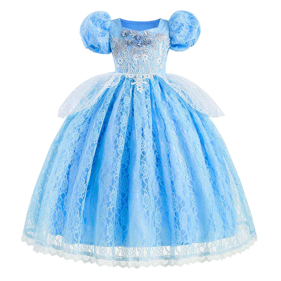 Cinderella Halloween Dress for Kids - Cotton Tulle Skirt